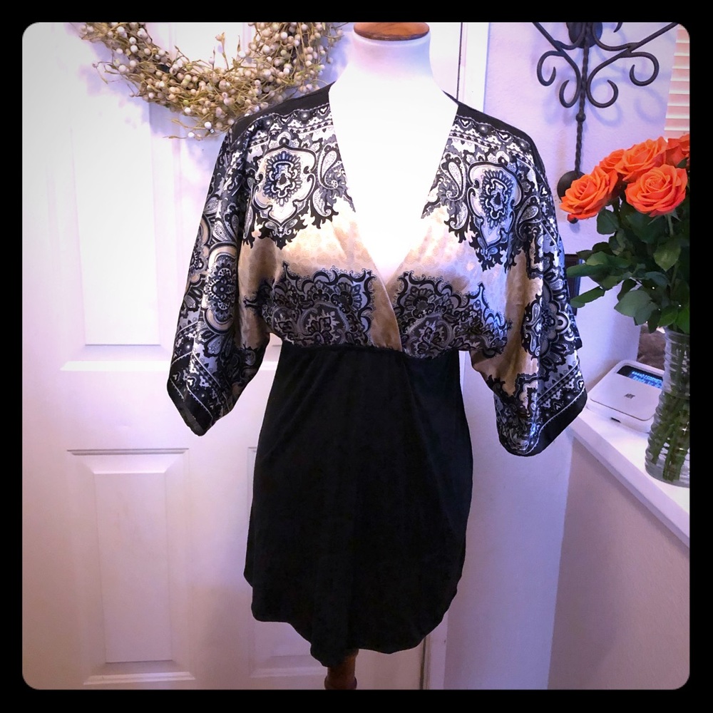 M. Kalan Dolman Style Sleeves Mini Dress